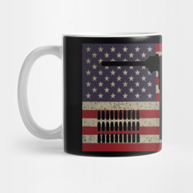 M3 Grease Gun WW2 Submachine Gun American Flag Gift M3 Grease Gun Ww2